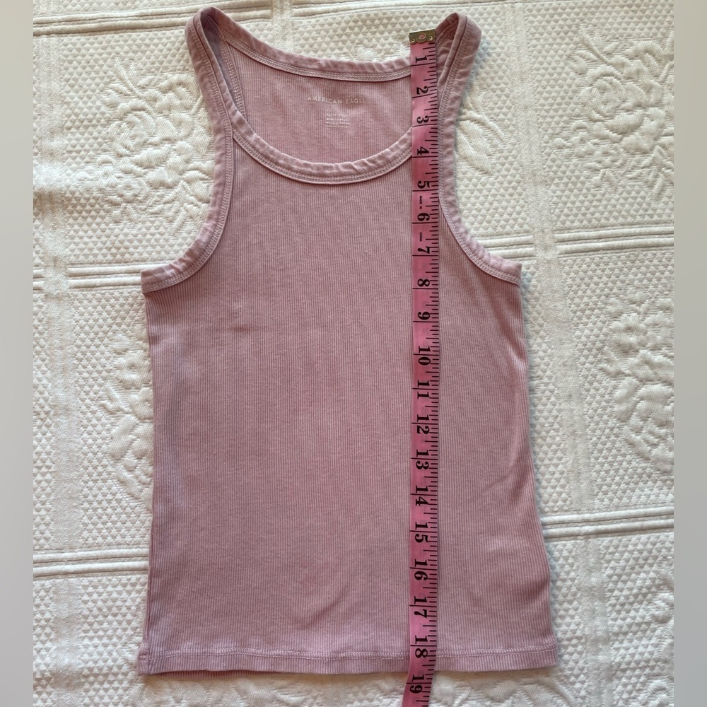 AE True Tank Top Ribbed Icy Lavender Purple XS - Picture 8 of 9